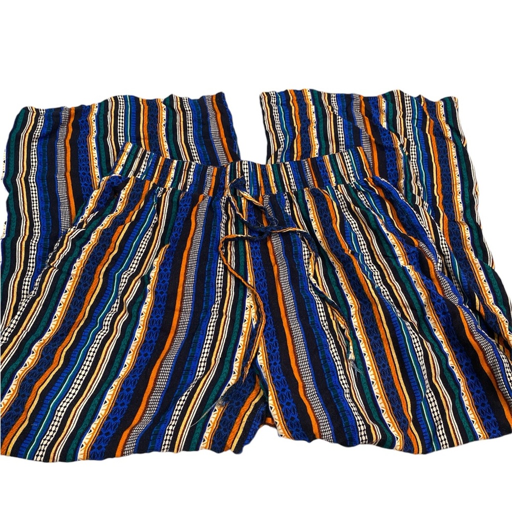 Boho beautiful Stripped Straight Leg Pants With Pockets